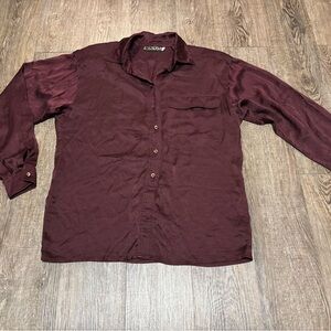 Vintage Escada by Margaretha Ley Long Sleeve Silk Shirt Size 38